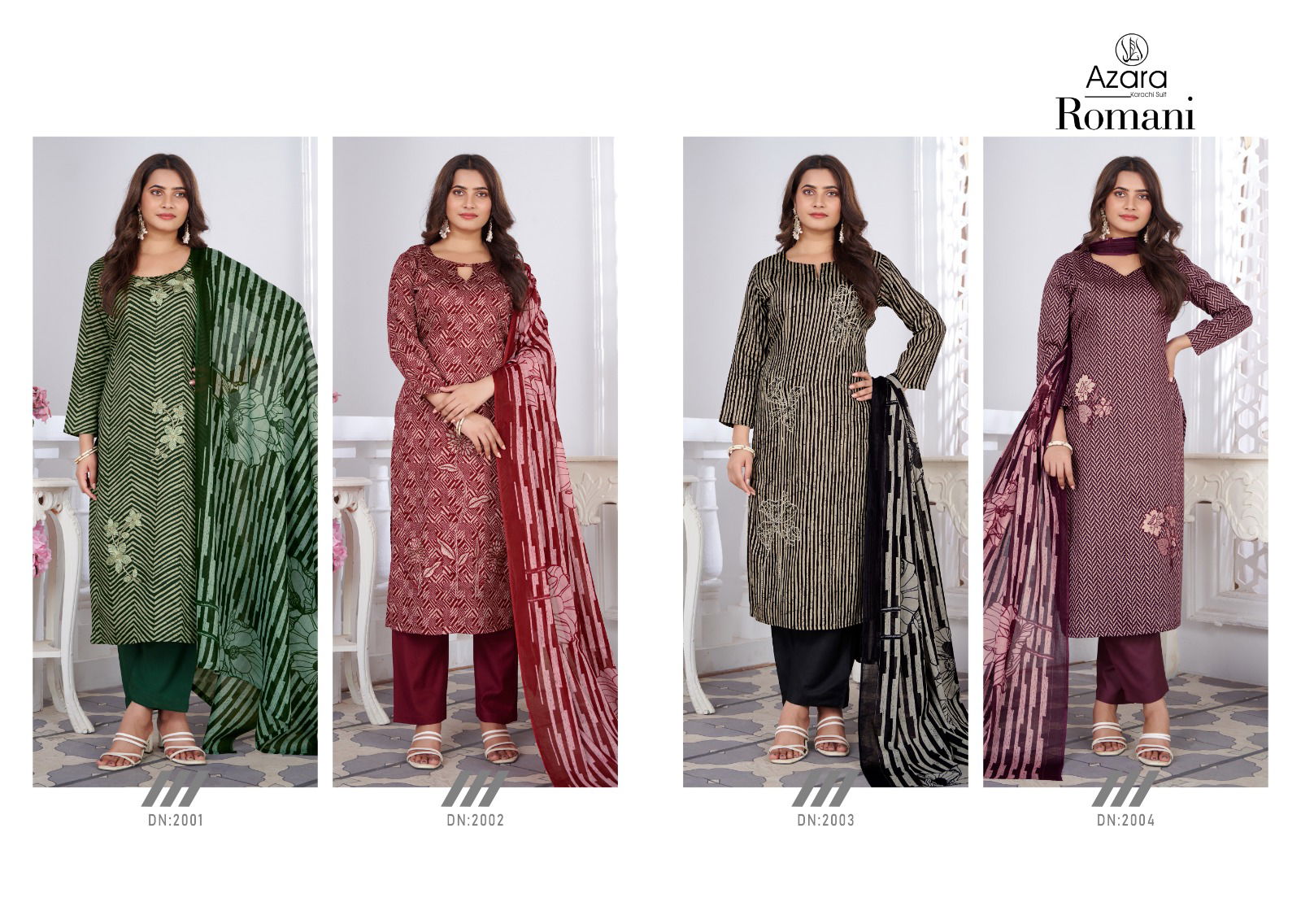 Romani By Radhika Azara Printed Cotton Dress Material Wholesale Shop In Surat